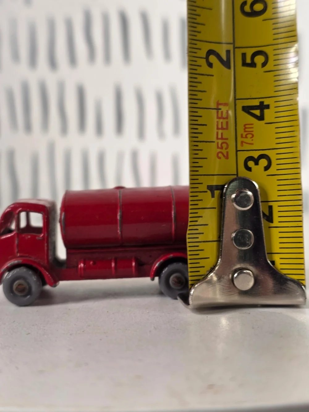 Vintage Matchbox 11b ERF Esso Tanker Lesney Made in England Grey Wheels